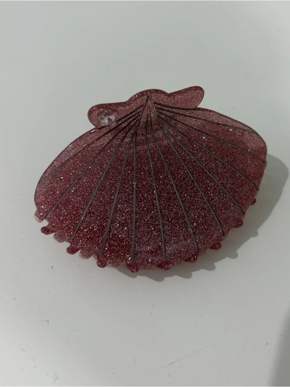 EmiJay Glitter Shell Hair Clip - Pink